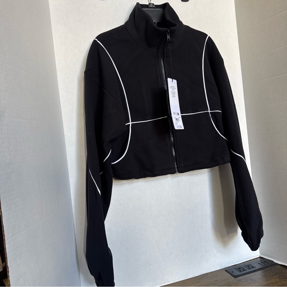 NEW Alo Yoga Polar Fleece Game Time Full Zip Jacket Black Athletic Various Sizes